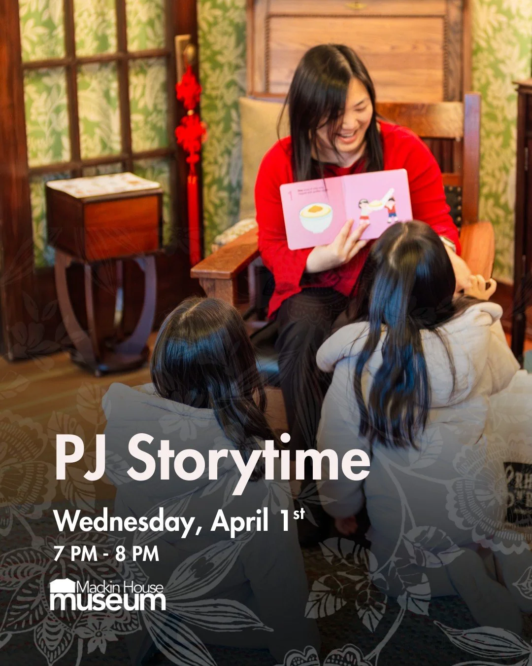 Join us at Mackin House Museum for our first quarterly PJ Storytime of 2026!

Held collaboratively with the @coqlibrary, kiddos can come by the Museum in their favourite pajamas, listen to fun stories, and enjoy snacks in a slumber-party style in our