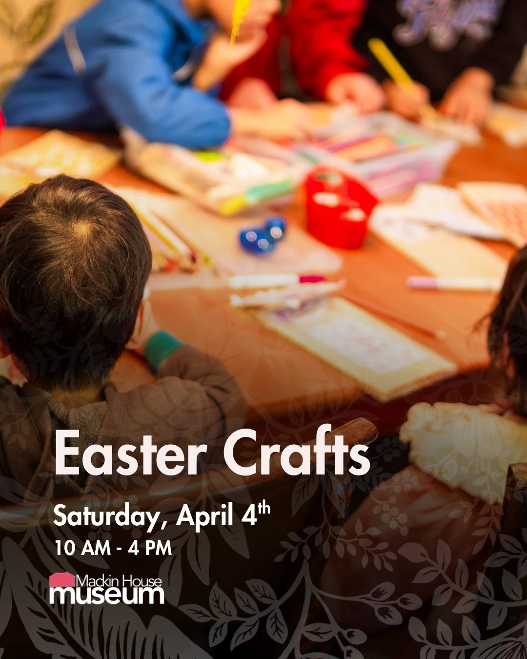 This Easter weekend, come by the Museum during our open hours for some Easter related arts and crafts!

From paper bunny flower crowns to Easter egg colouring pages, and more, it&rsquo;s sure to be fun for folks of all ages. All supplies and material