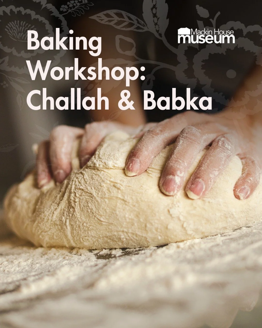 Join us for a hands-on baking workshops on making challah and babka with local cook Victoria Paikin. Learn the basics of challah, from making the dough to braiding the bread. Victoria will also then do a demonstration on how challah dough can be used