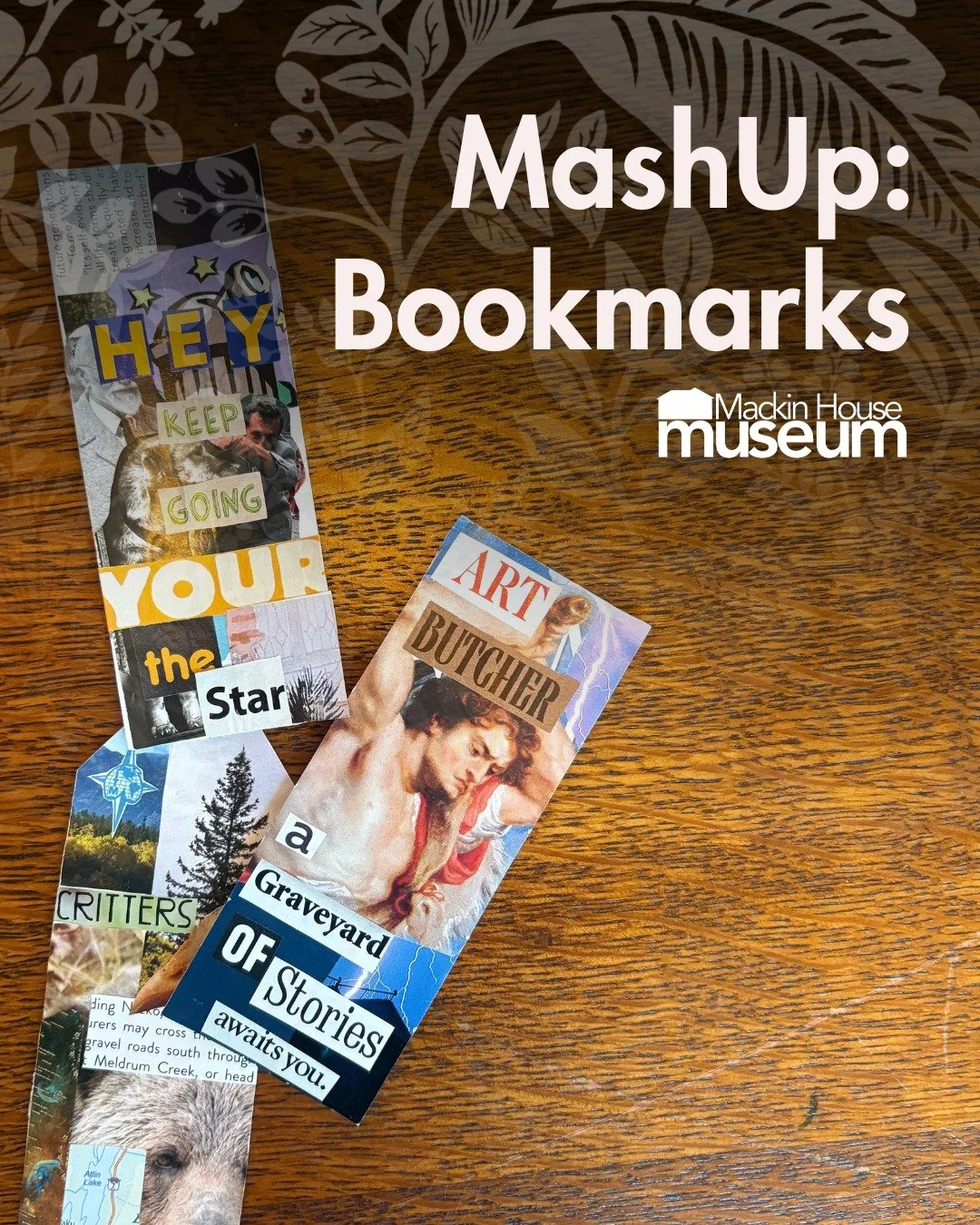 Spend a late Spring Friday with us making bookmarks in preparation for all your summer reading! Whether through collage, drawing, or writing, all materials will be provided for you to be creative in any way you choose.

All materials provided.

Frida
