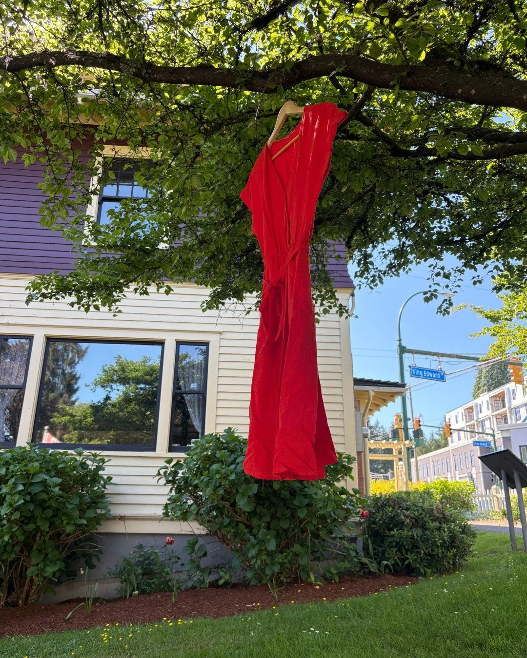Today is Red Dress Day, honoring and spreading awareness about the plight of Missing and Murdered Indigenous Women, Girls, and Two-Spirited People. Indigenous people in Canada are significantly more likely to face violence in their lifetime, often re