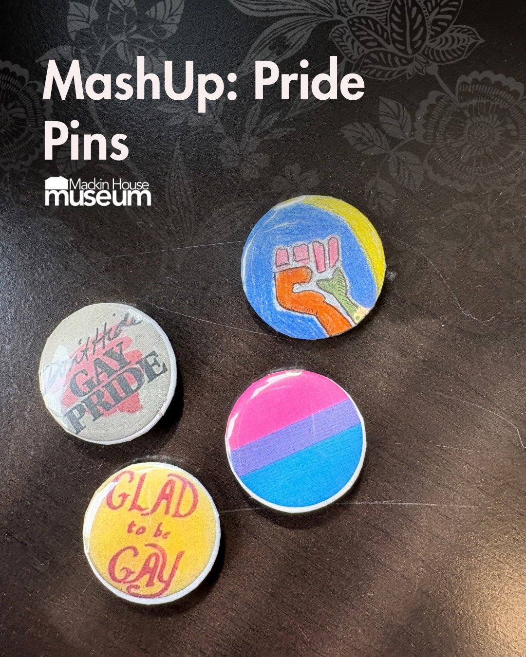 Come learn about the history of Pride and 2S/LGBTQIA+ activism at our pin making nights. Use our vintage Pride pin templates or create your own designs based on historical queer symbols. 

All materials provided. 

Thursday, June 18th from 4 PM - 7 P