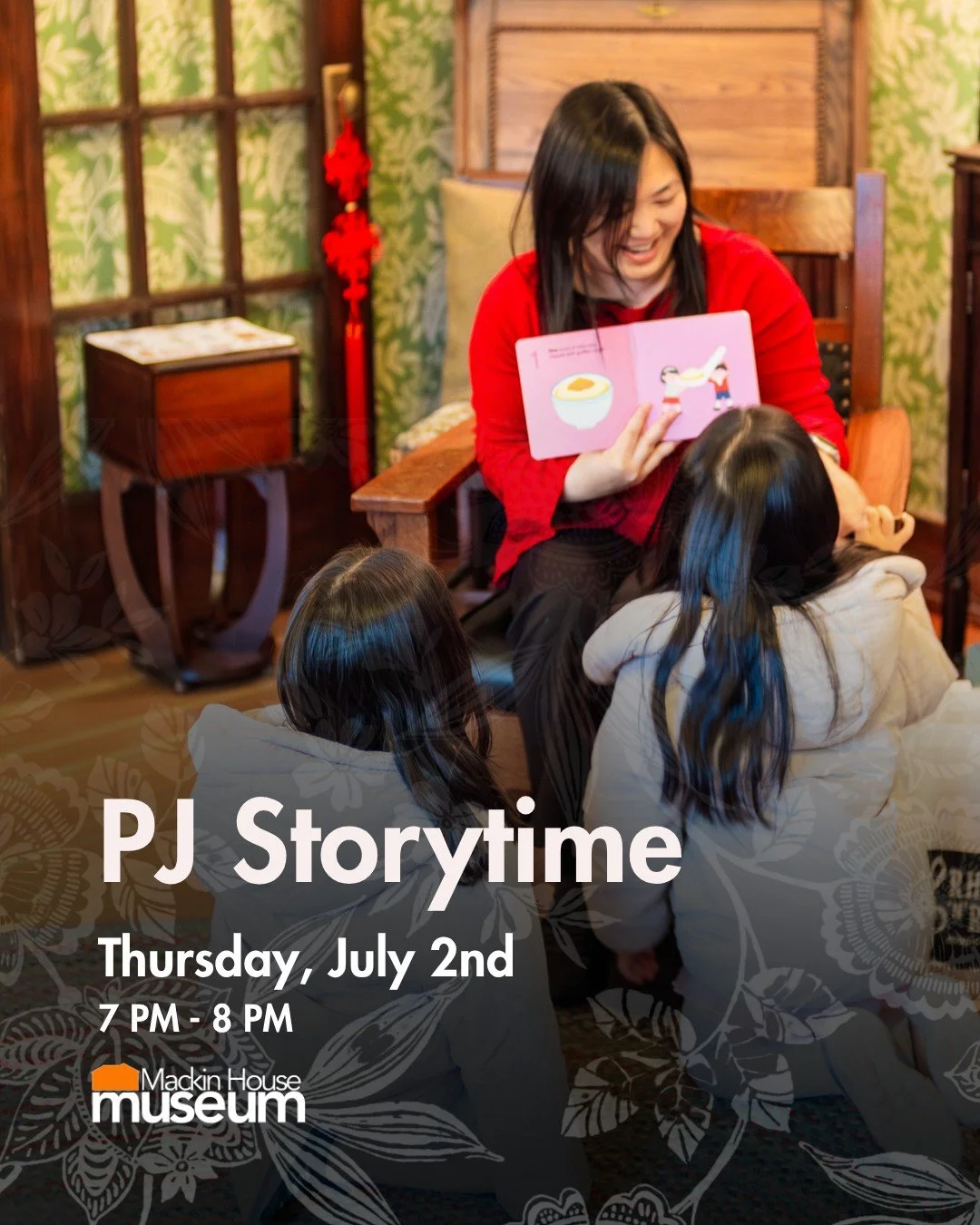 Join us at Mackin House Museum for our second quarterly PJ Storytime of 2026! 

Held collaboratively with the Coquitlam Public Library @coqlibrary , kiddos can come by the Museum in their favourite pajamas, listen to fun stories, and enjoy snacks in 