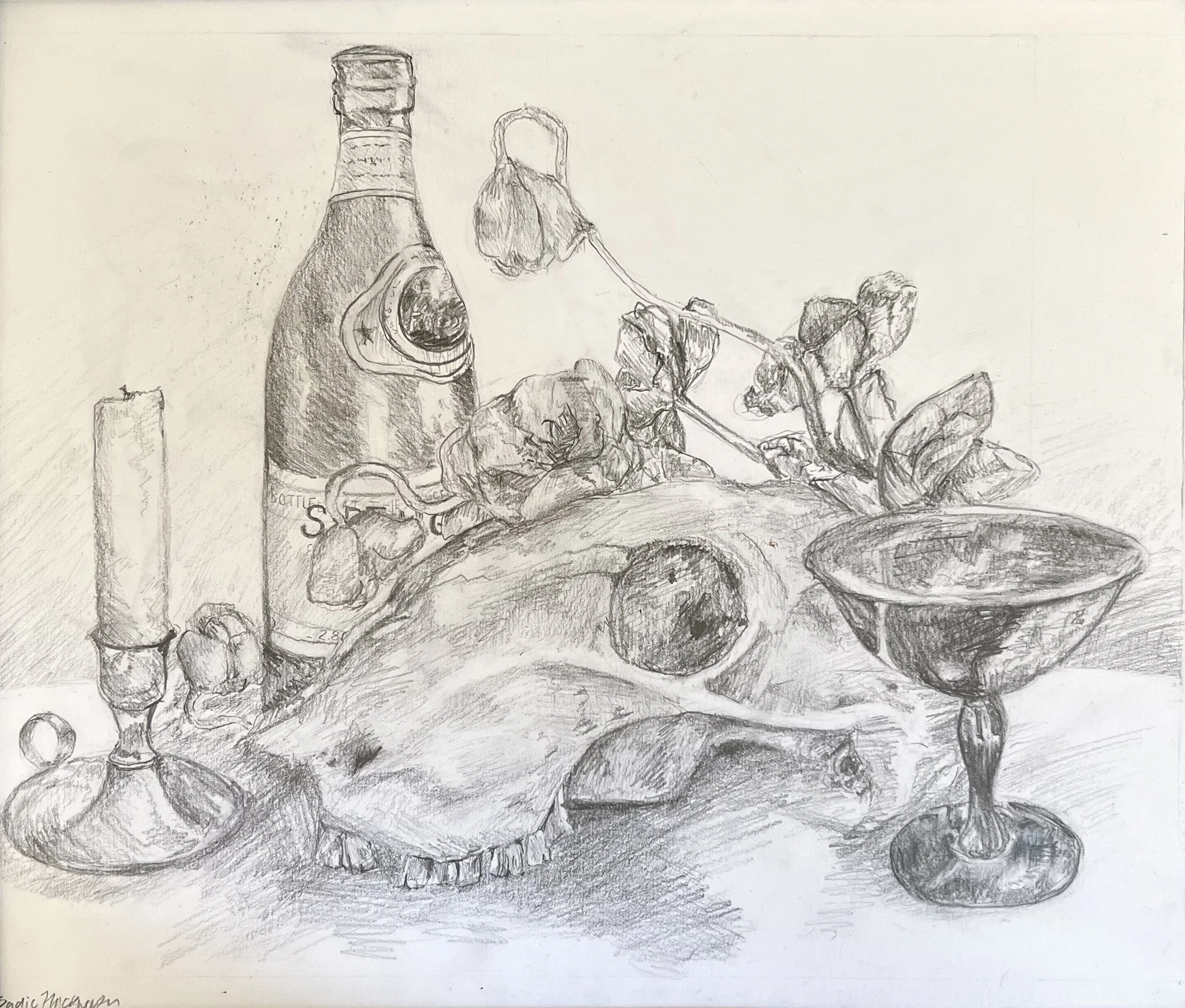 Still Life, graphite on paper