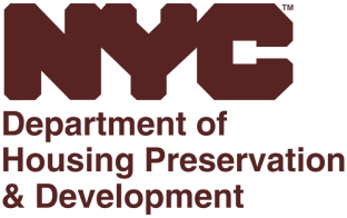 Logo of NYC Department of Housing Preservation & Development with text