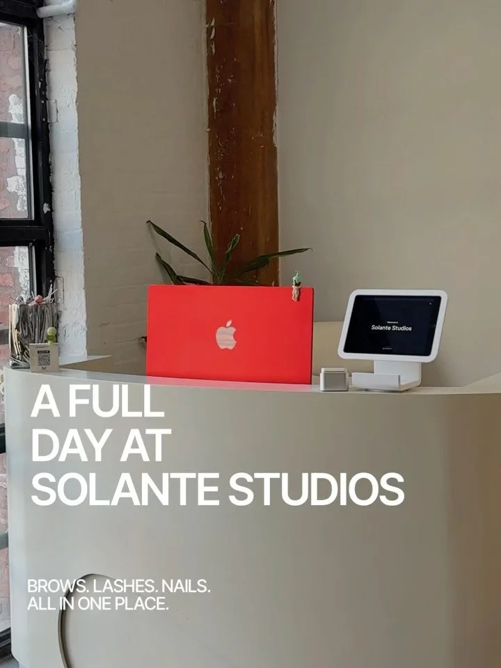 A full day at Solante Studios 💌

Brows. Lashes. Nails. All under one roof in Greenpoint, Brooklyn 

⛓️&zwj;💥 book your appointment&ndash; link in bio or DM us SPRING 🌸💕⭐️

&mdash;

nyc beauty bar &bull; lashes nyc &bull; brows nyc &bull; nails ny