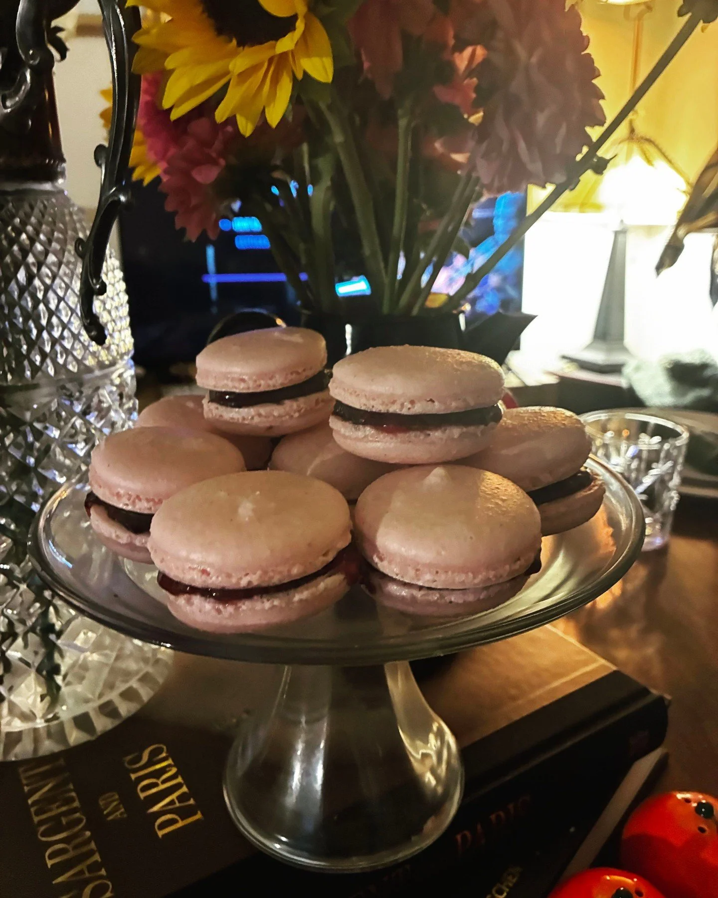 Made raspberry jam macarons for a supper club. Loved trying to get the shells just right!