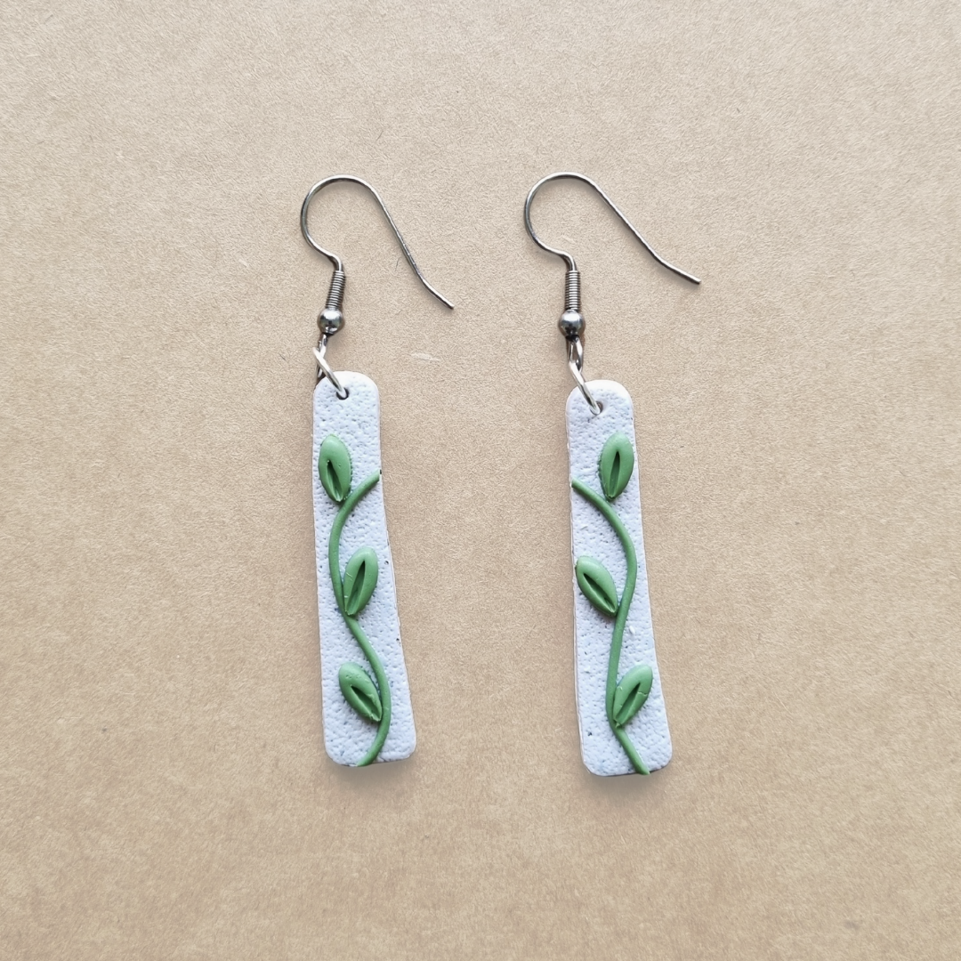 Botanical Polymer Clay Earrings