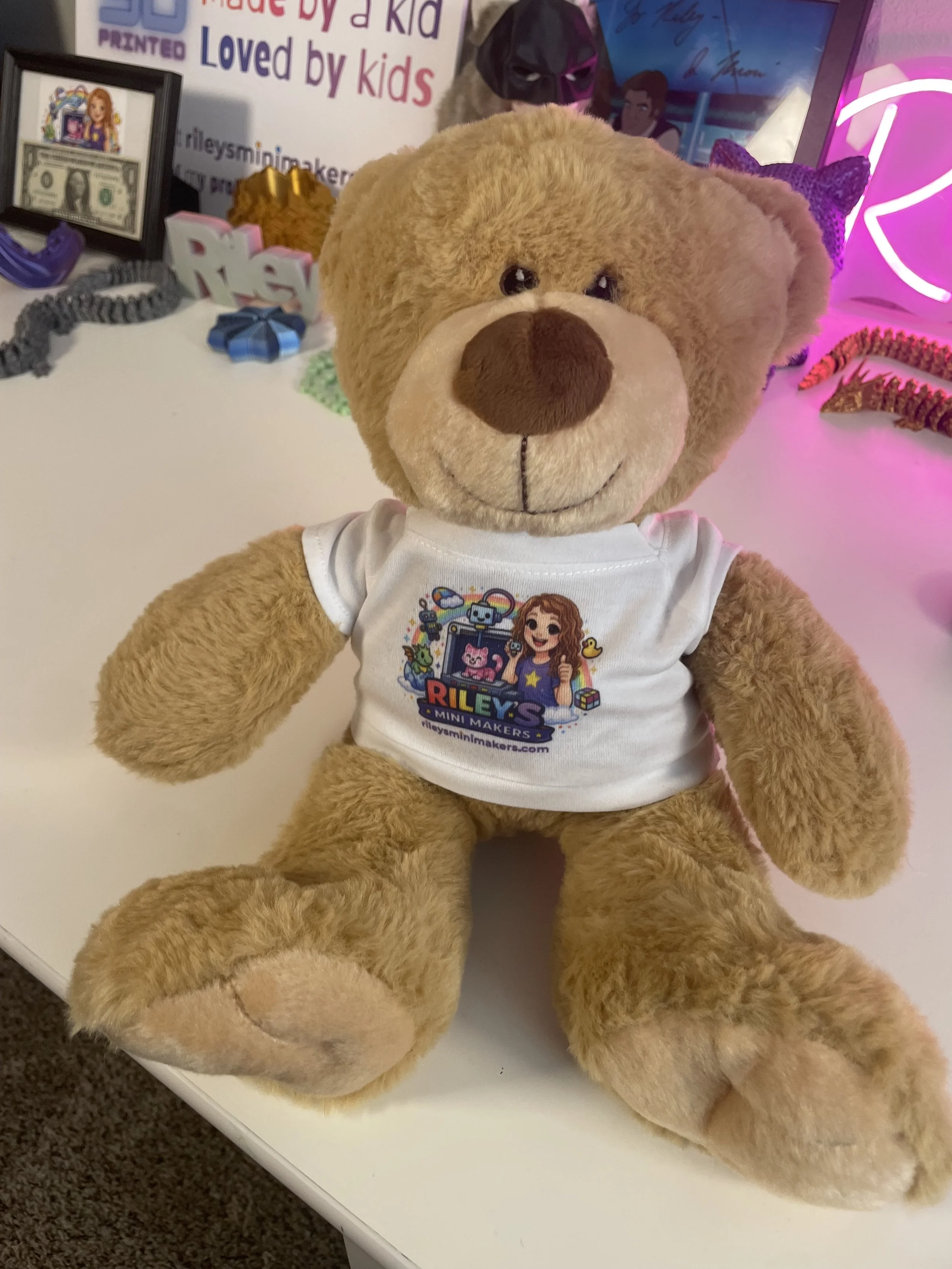 "Mini Mae" RMM Teddy bear with a t-shirt