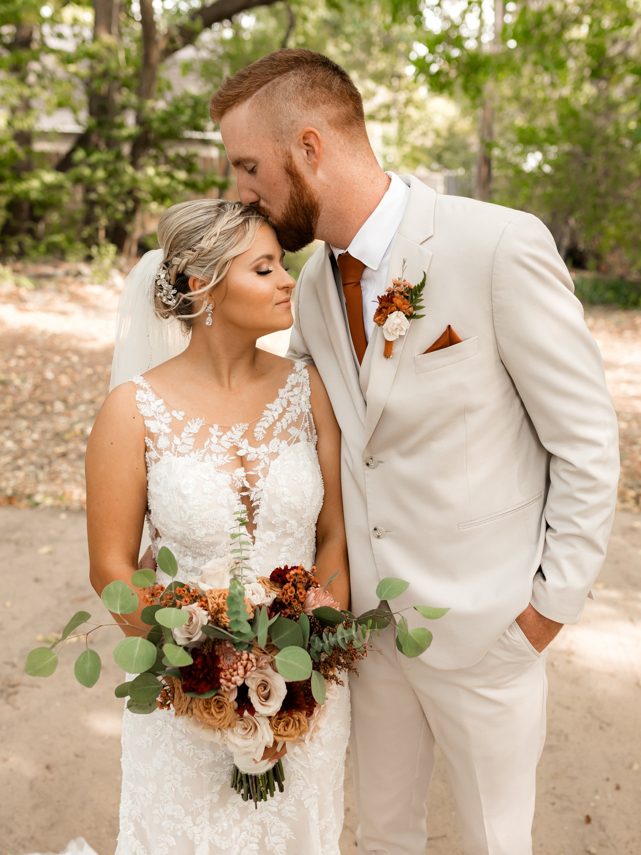 A beautiful October wedding to remember. 🍁🍂

Carrie &amp; John married October 11th. 

We only have a couple dates remaining for fall 2027. If you&rsquo;re wanting a September or October wedding reach out now to book your tour today! 

Photographer