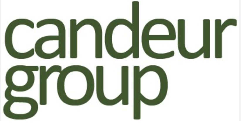 Candeur Group logo in green text on a white background.