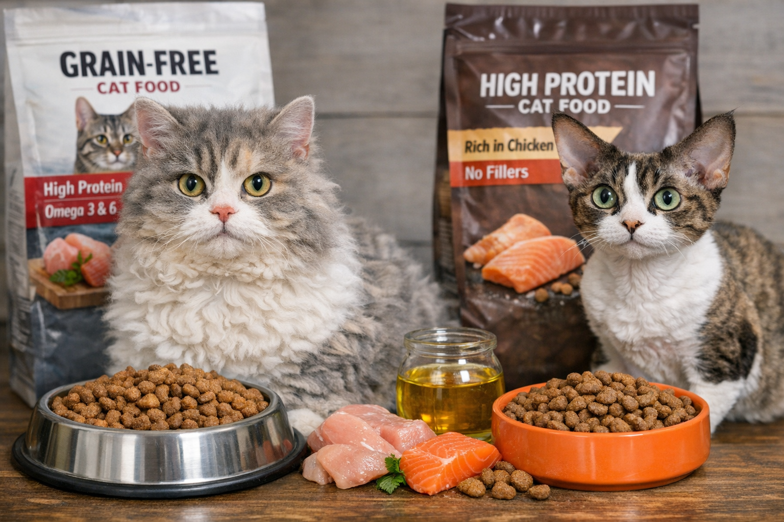 La Meilleure Nourriture pour Selkirk Rex &amp; Devon Rex : Ce Que Nous Donnons à Nos Propres Chats