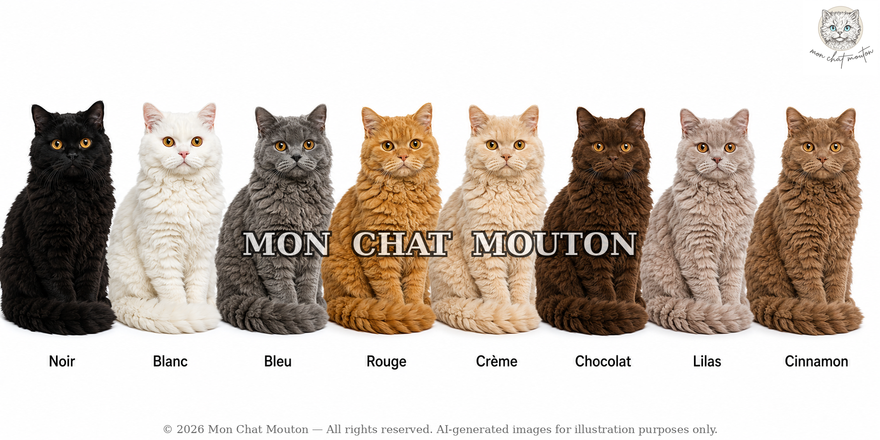 Les couleurs du Selkirk Rex