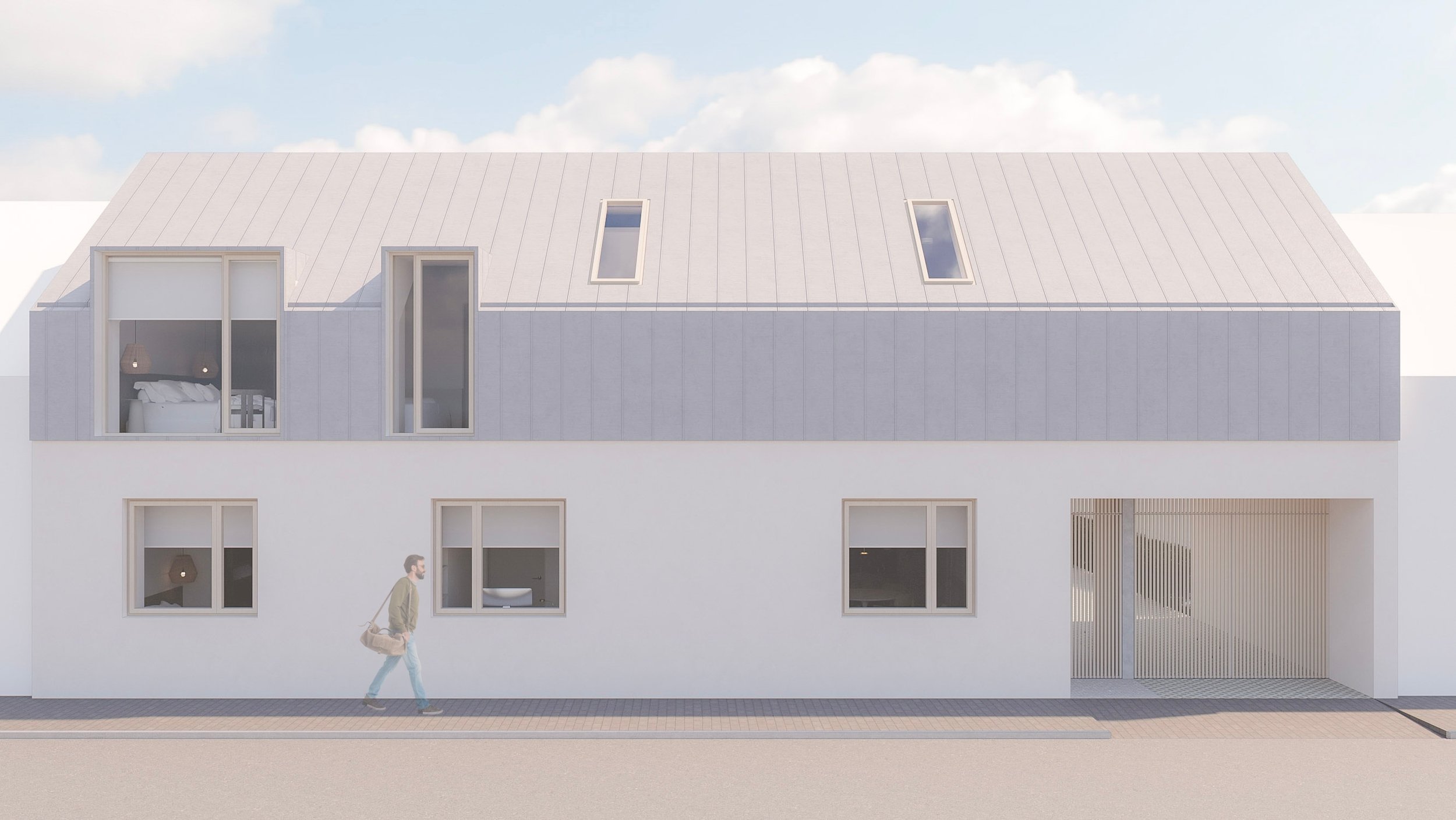 Rekonstrukce rodinného domu Staré Město u Uherského Hradiště - architektonická studie exteriéru