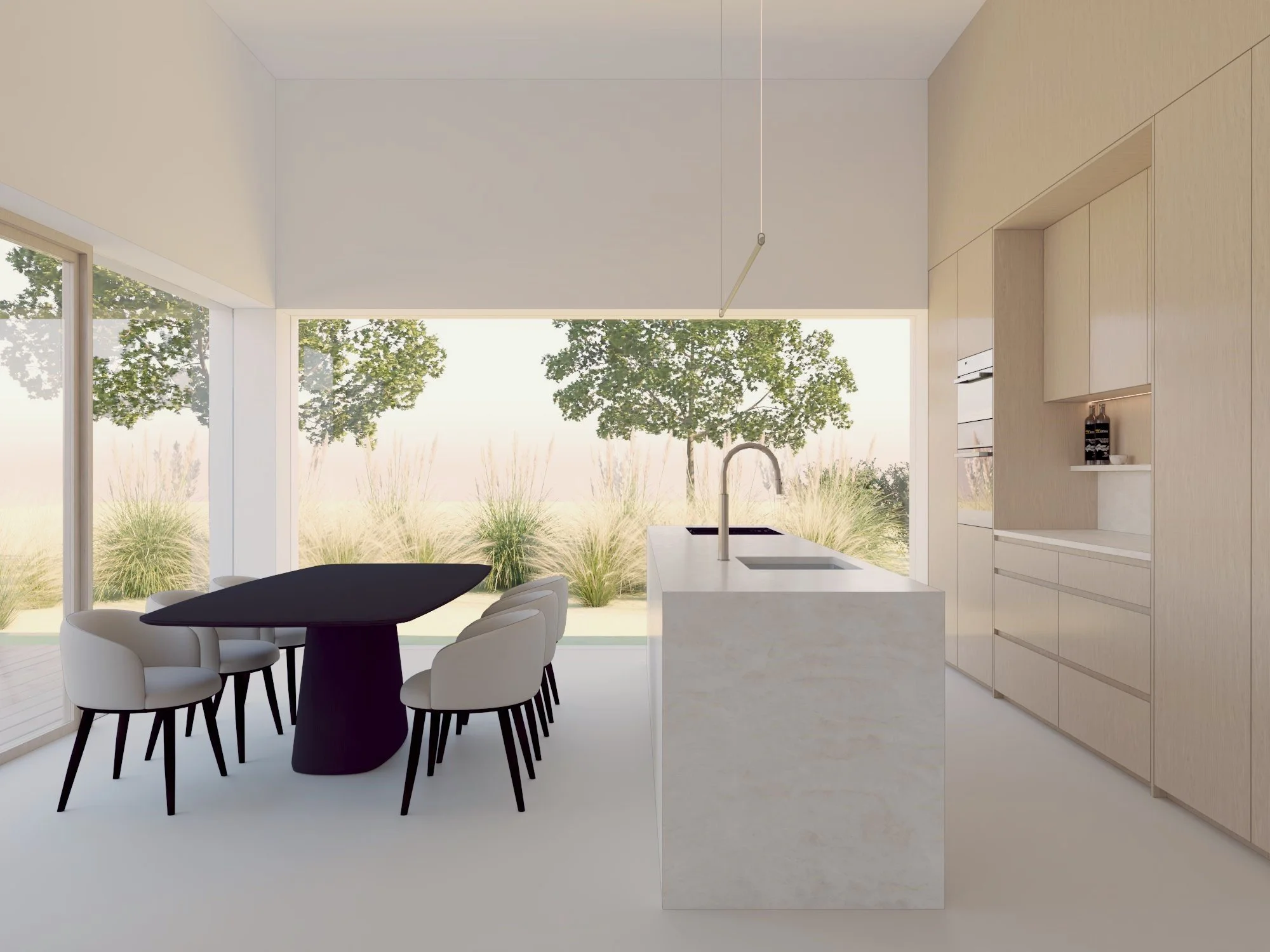 Interiér rodinného domu v Kunovicích