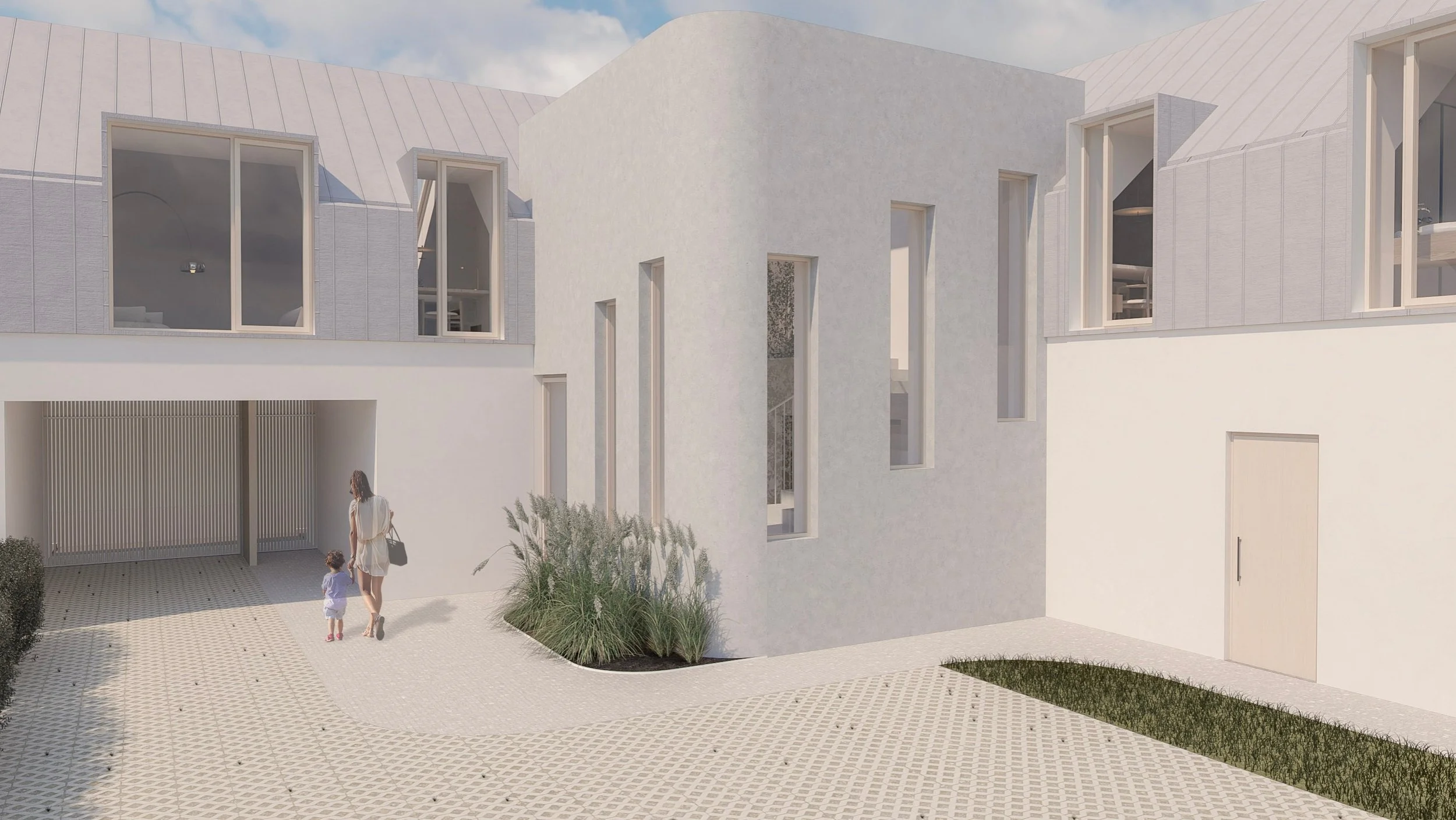 Architektonický návrh přestavby rodinného domu na bytové jednotky