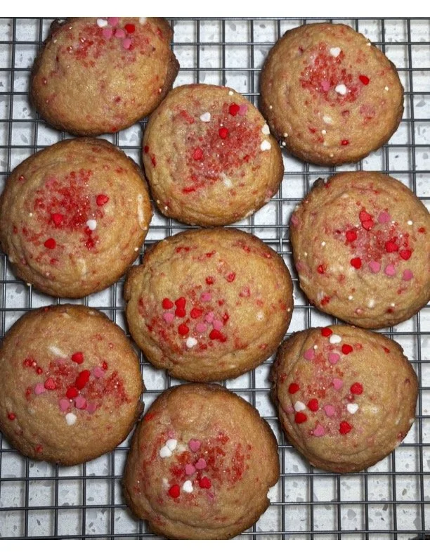 Sugar Cookie with Pink Sprinkles