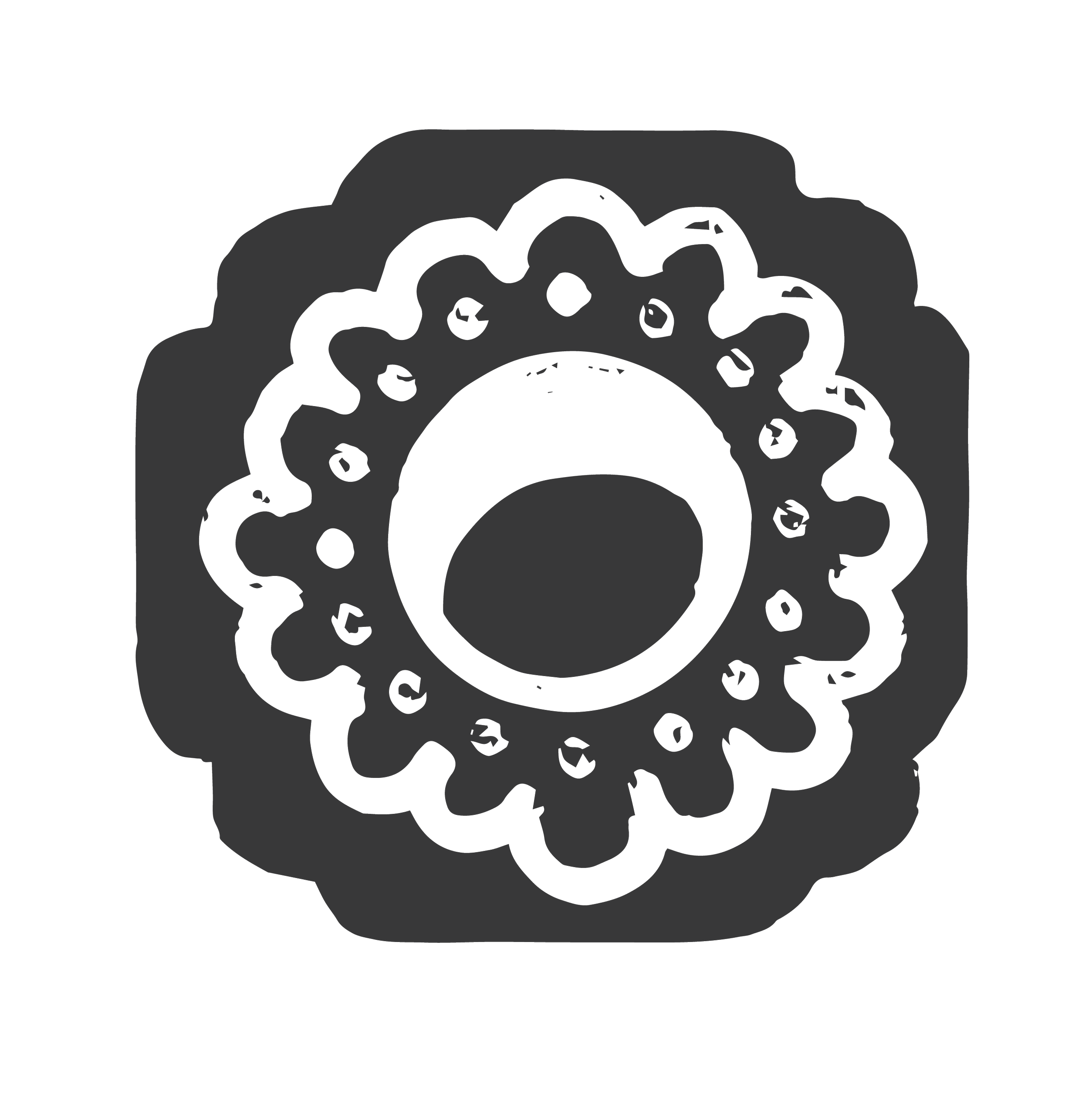 Abstract circular illustration representing connection, relationships and couples therapy.
