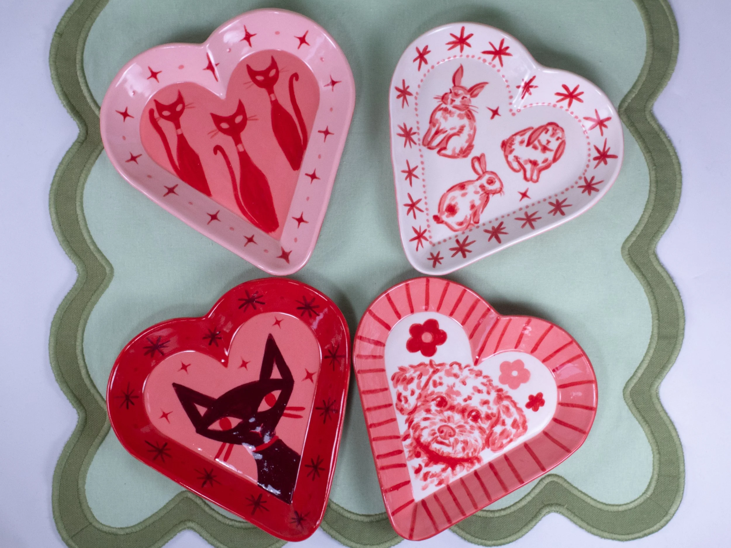 Small Heart Dishes