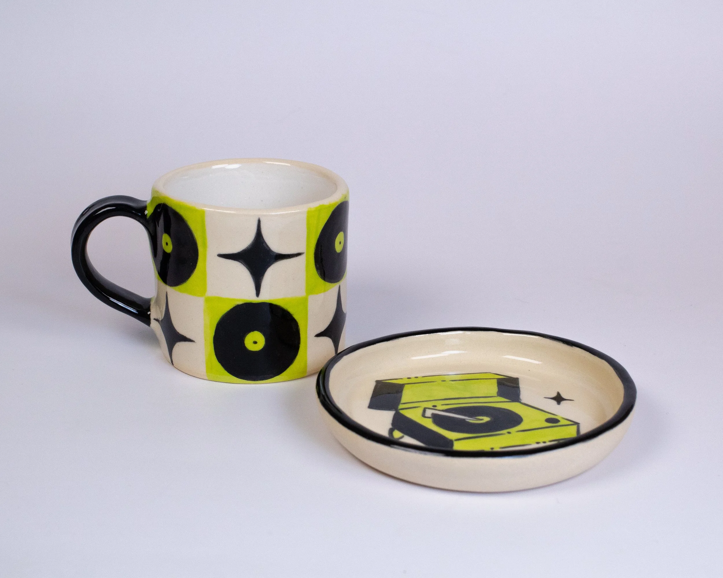 Chartreuse Record Espresso Set