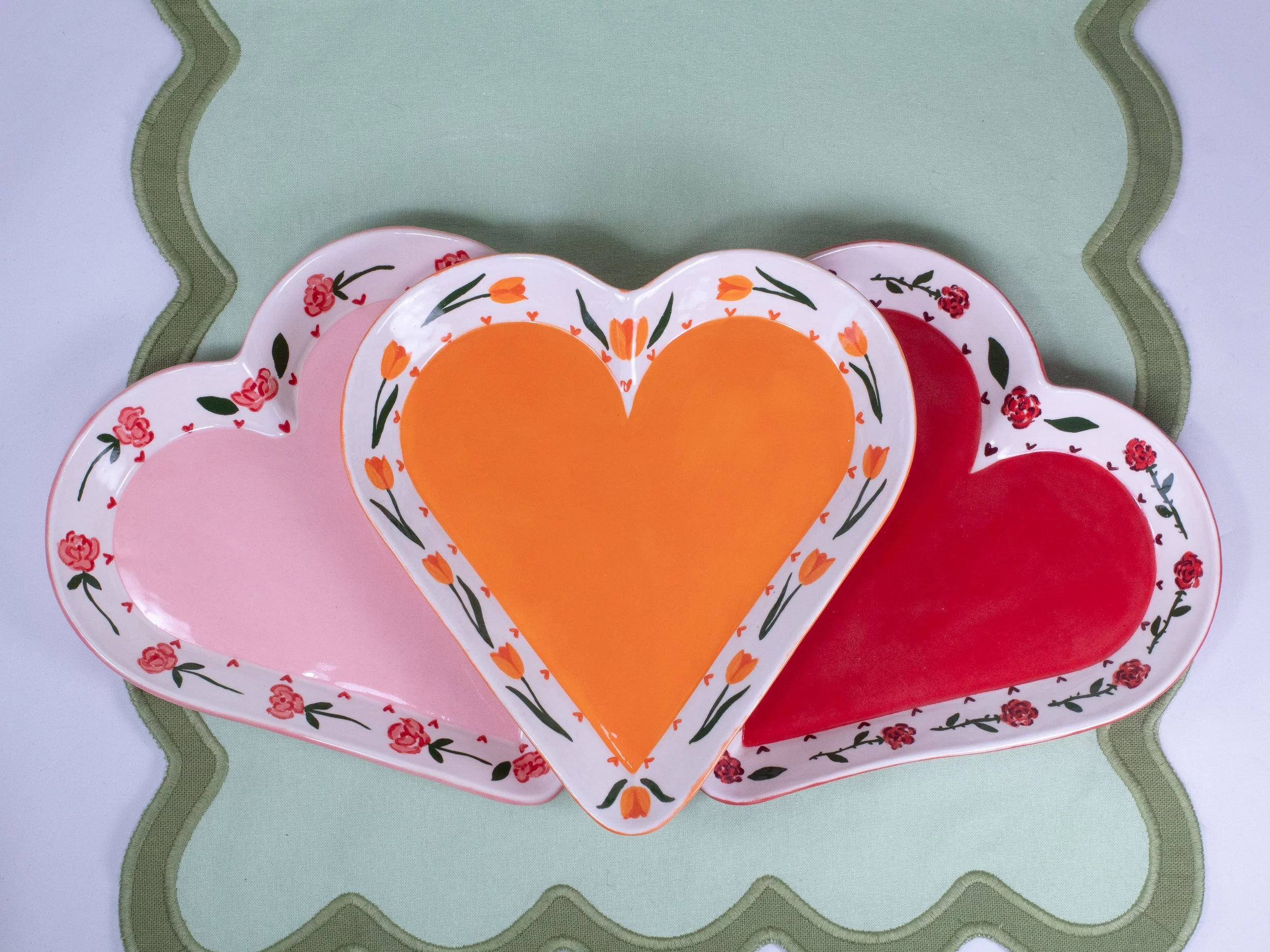 Medium Heart Plates