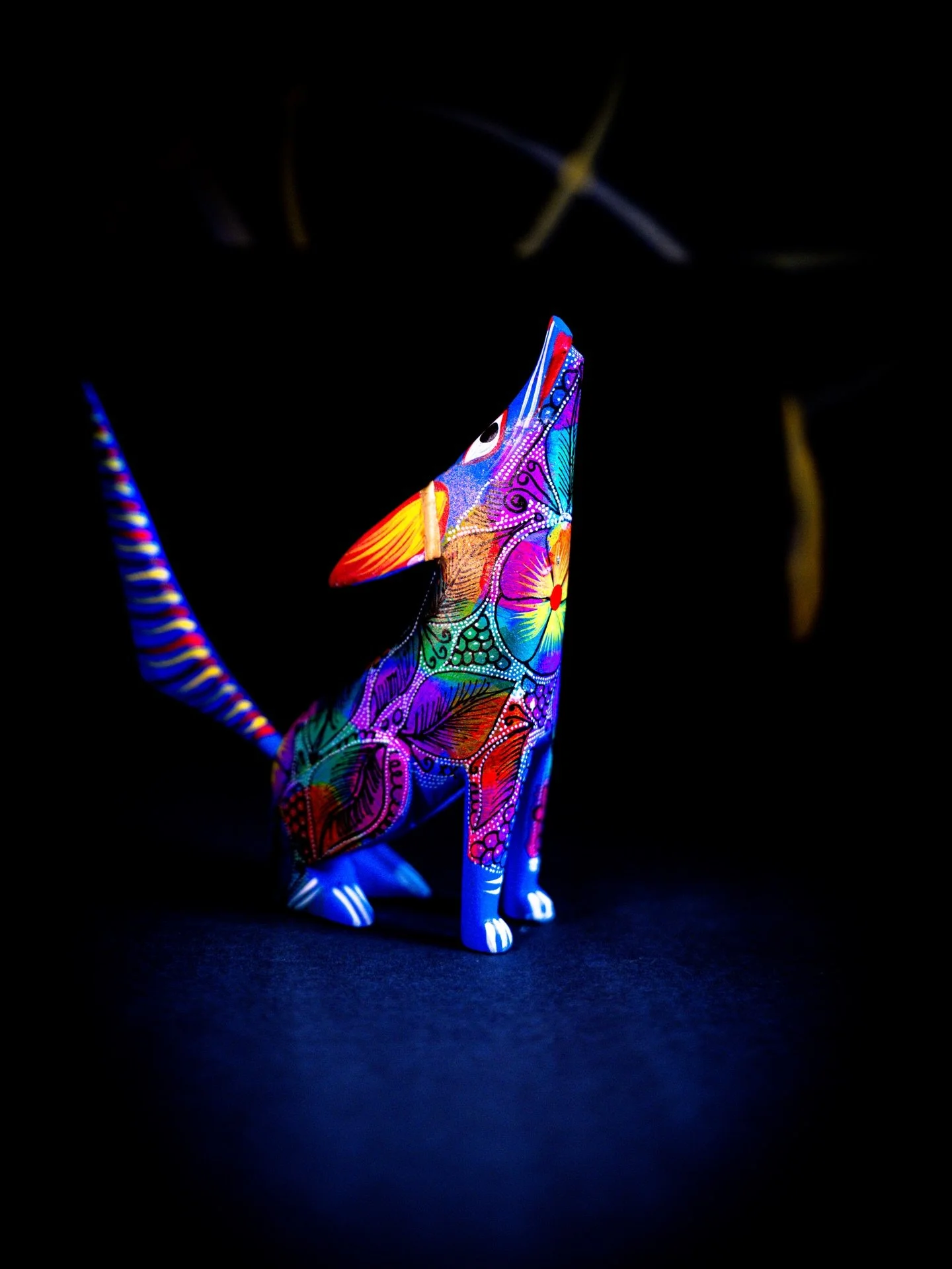 Friend in the desert - a wolf or coyote alibrije that had its ear crack off. Fixed with brass. May this little friend protect and guide forever more. 

Three Cracked Cups - Kintsugi and Ceramic Repair will soon be open for service! Stay tuned for the