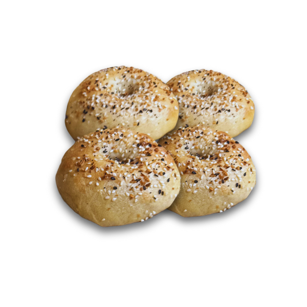 Large Everything Sourdough Bagels 4 Pack