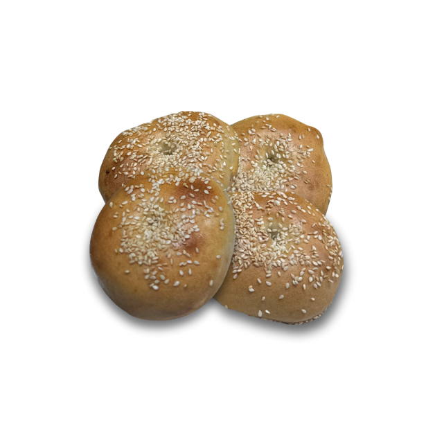 Large Plain Sourdough Bagels 4 Pack