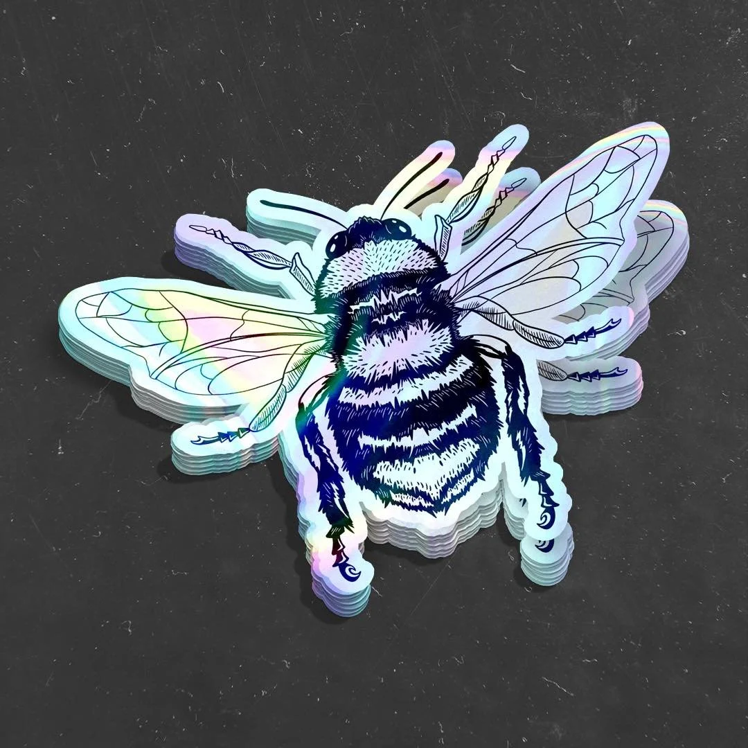 New sticker drop 🐝

Available this Sunday at the @queertac Pride market 🏳️&zwj;🌈
