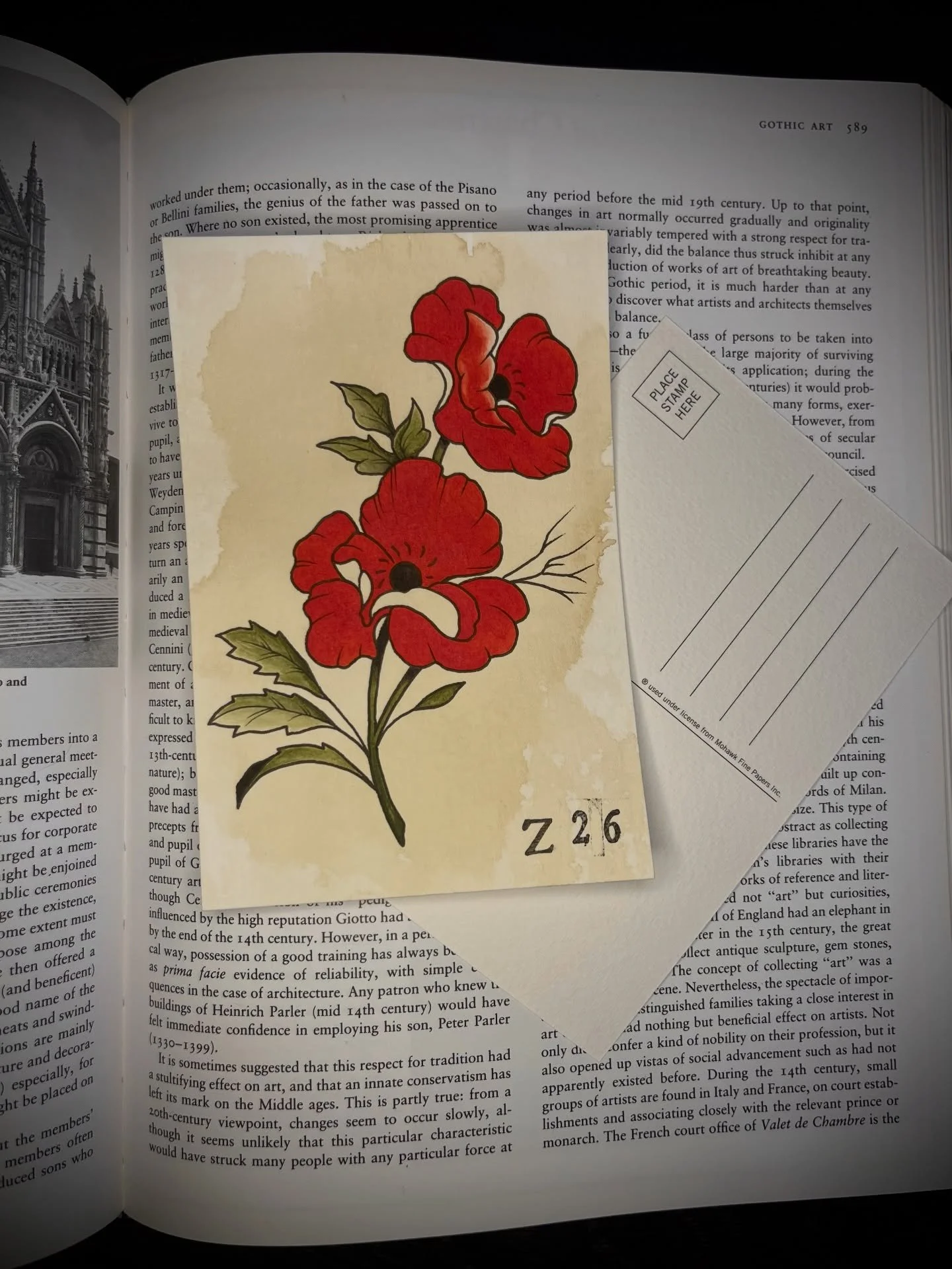 Poppy Flower
Postcard Painting

DM to book 🖤
Located @hiddenvibes_tattoo 
in Cambridge MA

Thanks for lookin&rsquo;