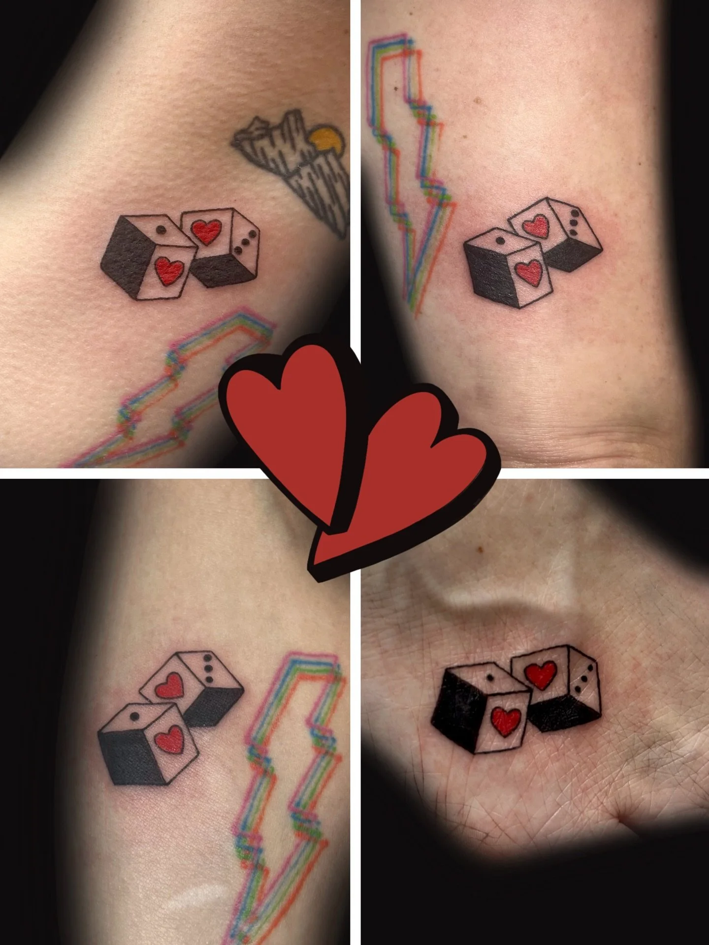 Some matching Friday the 13th heart tattoos for your Valentines feed 💖

With a special appearance from my Valentine 🖤

Had so much fun with y&rsquo;all !! 
Thanks again for hangin&rsquo; out ✨

The rest of my February is booked up ❤️&zwj;🔥
DM @lin