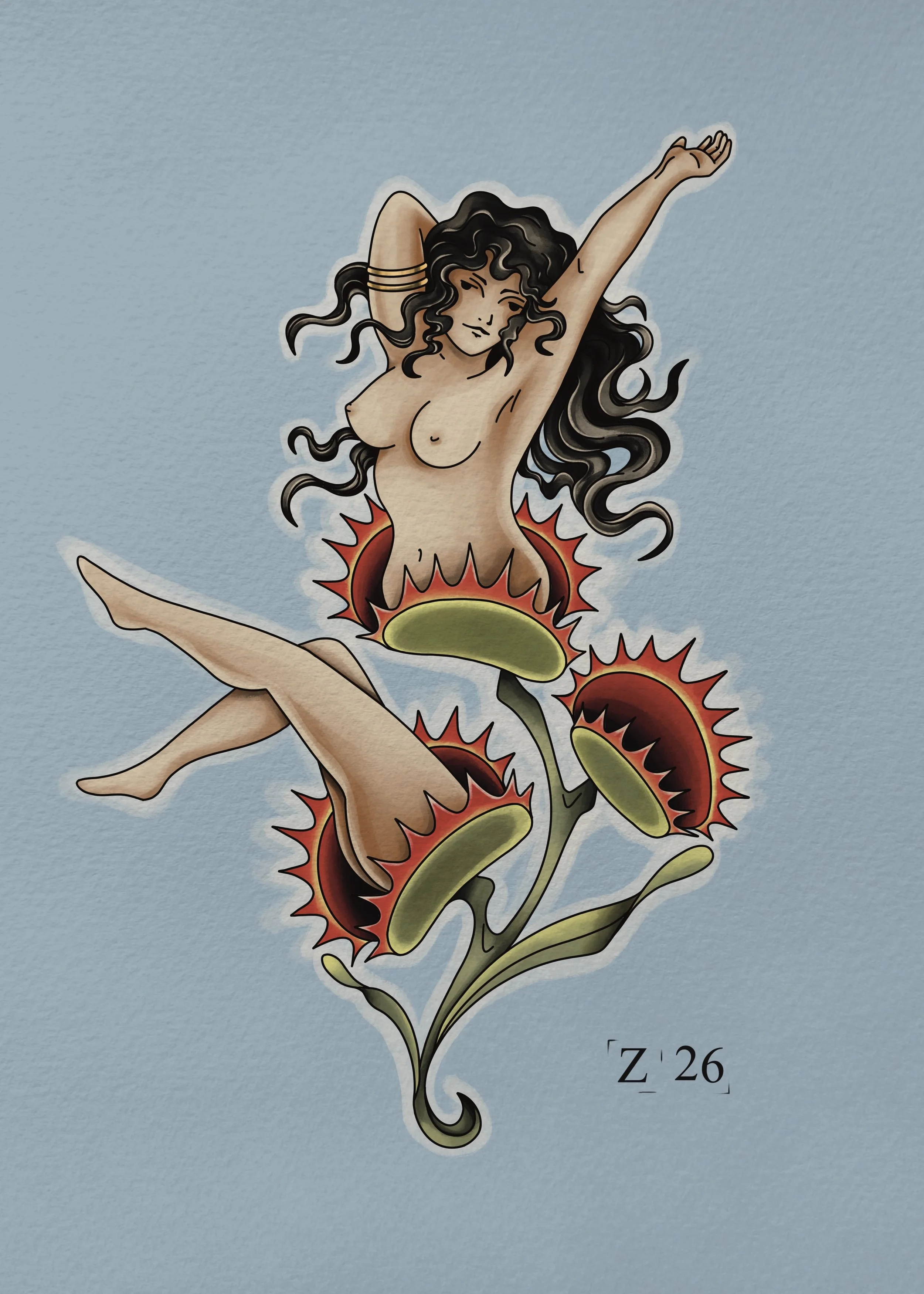 Venus Flytrap Print (Tattoo Series)