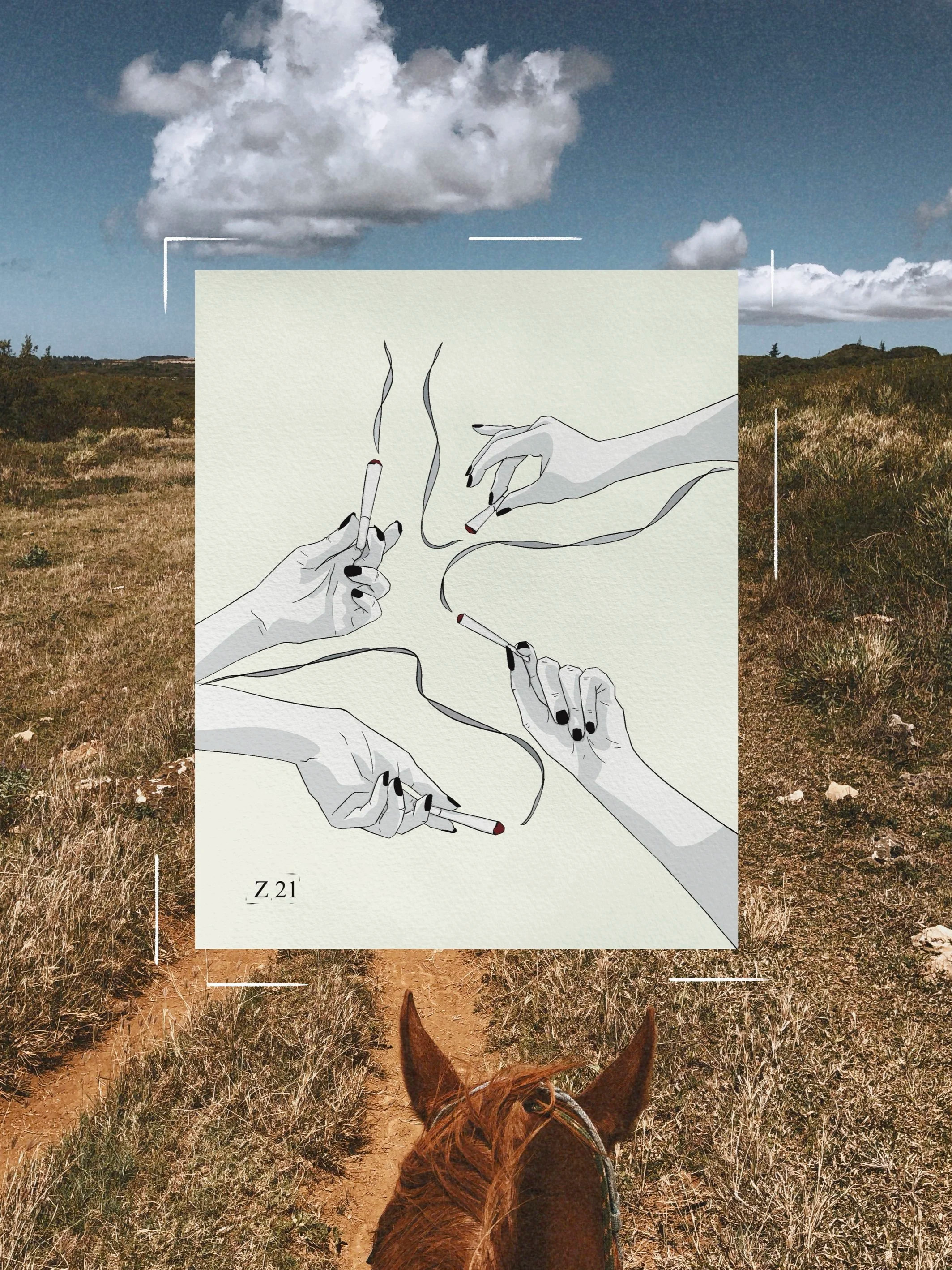 Smoking Hands 1.0 Print