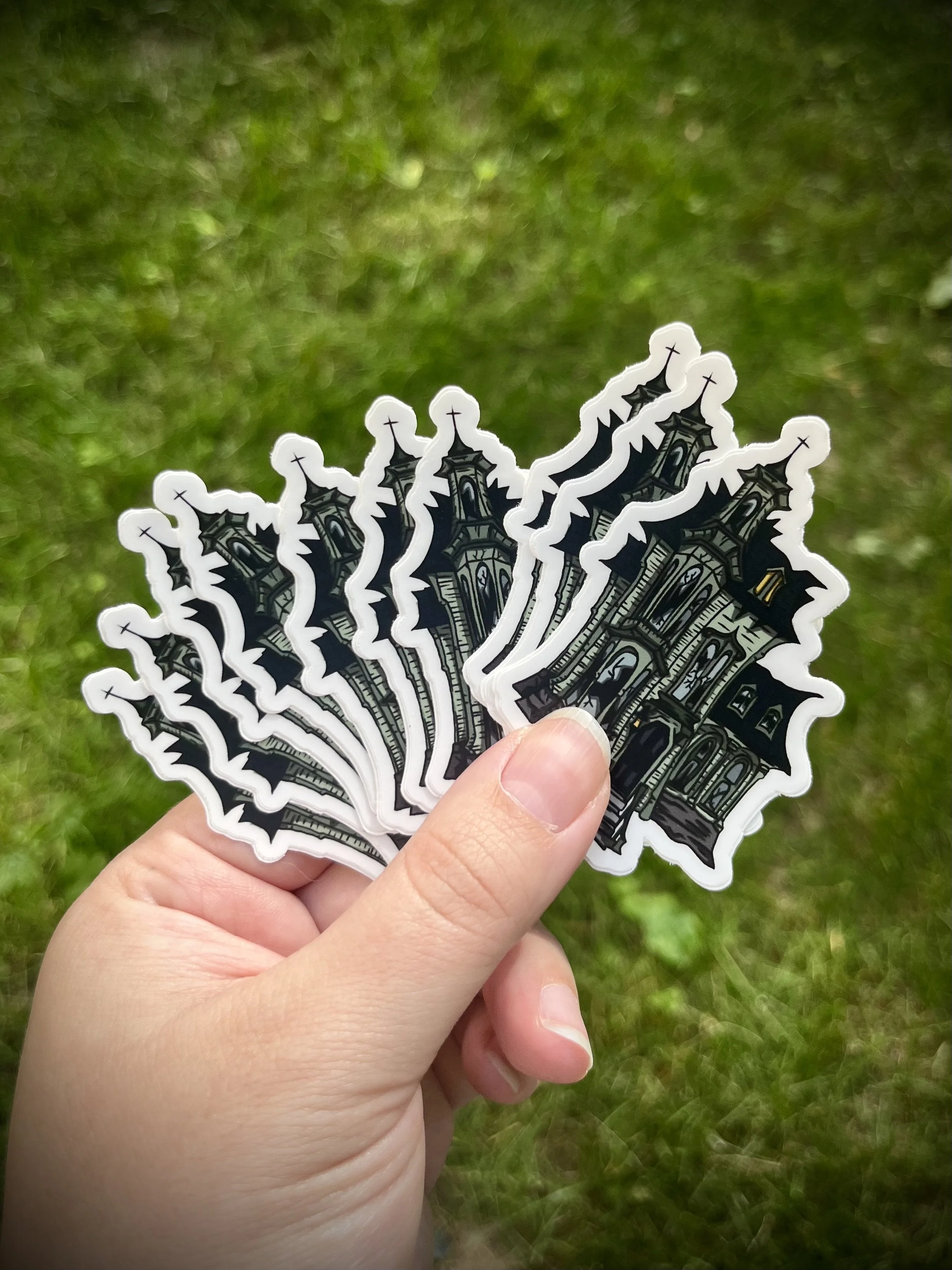 Haunted House Sticker