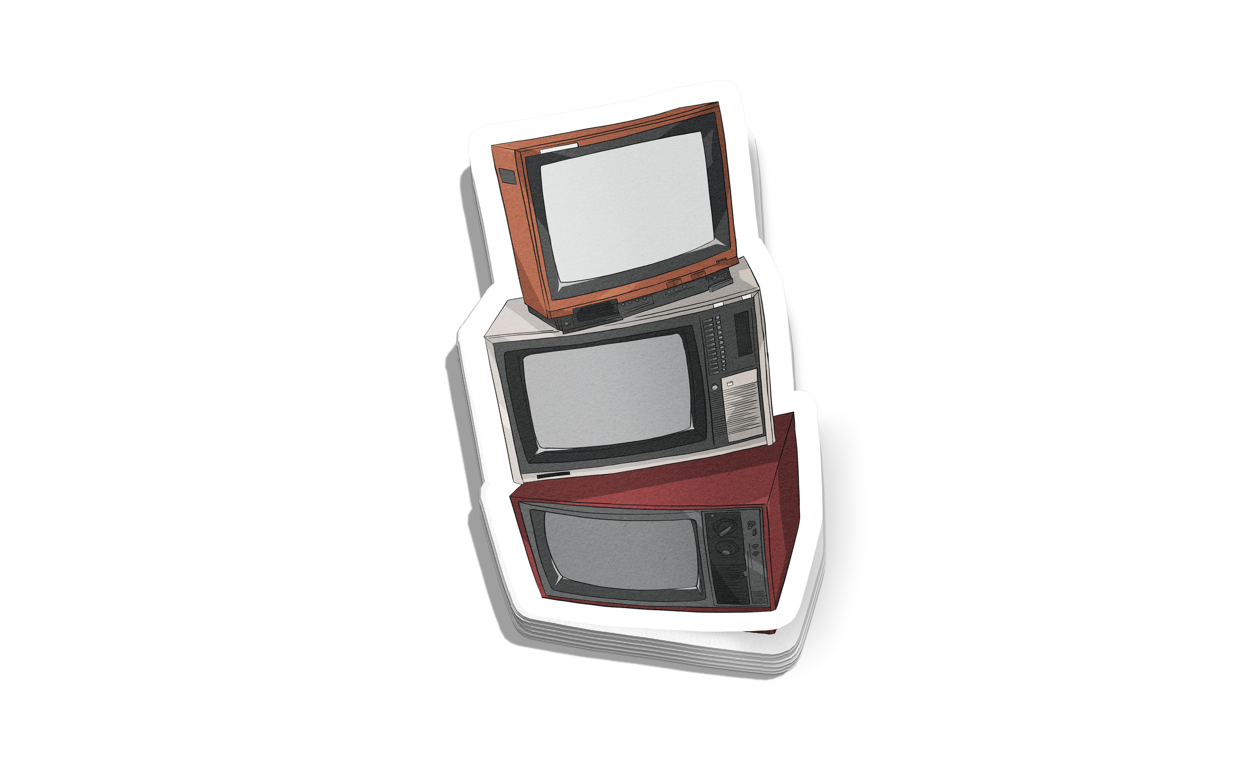 TV Stack Sticker