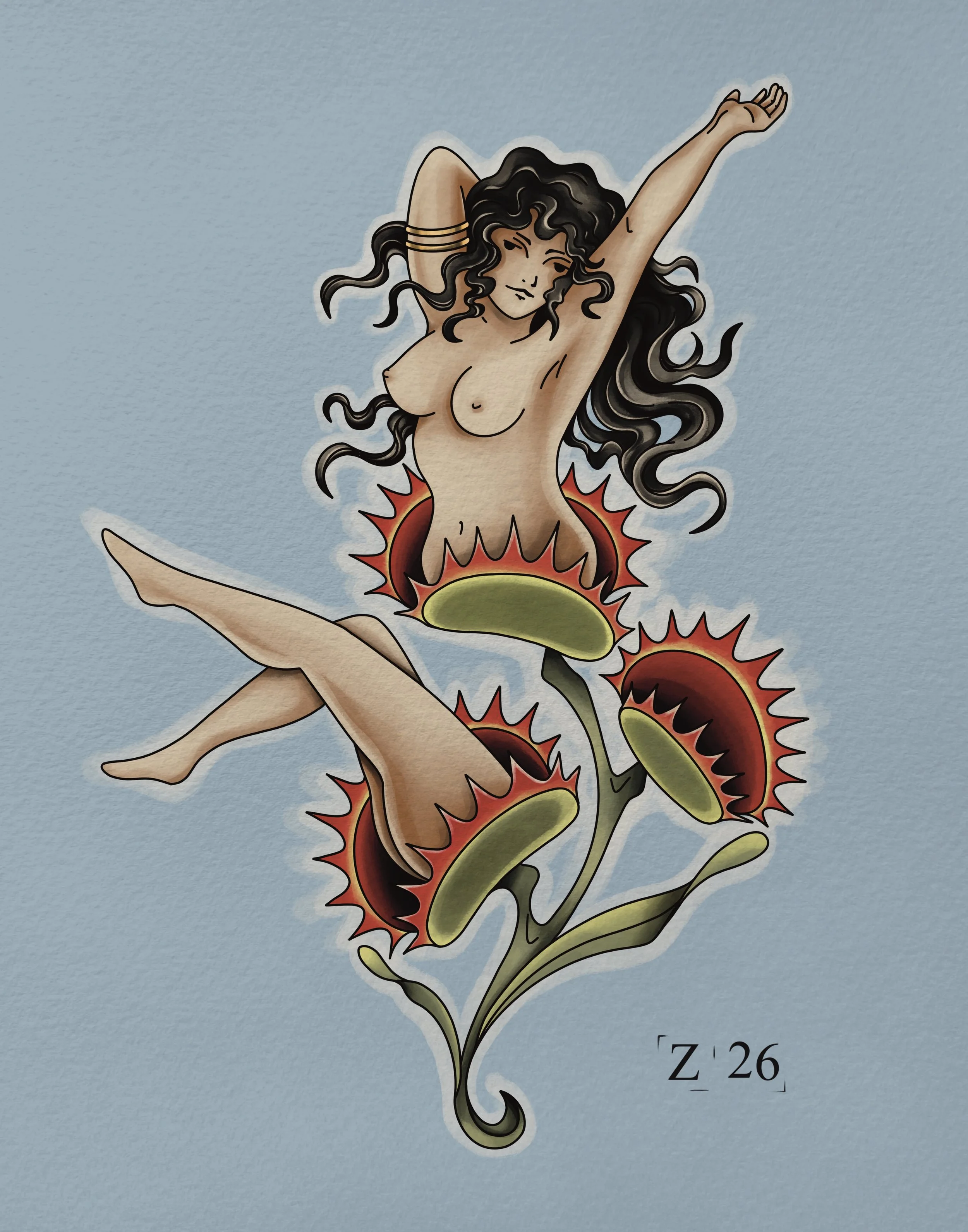 Venus Flytrap Print (Tattoo Series)