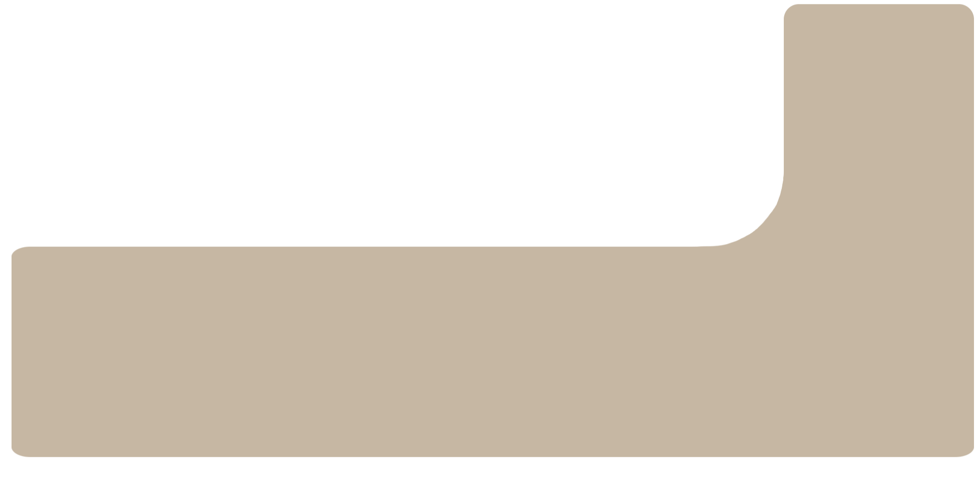 Graphic with black, beige, and brown shapes and lines
