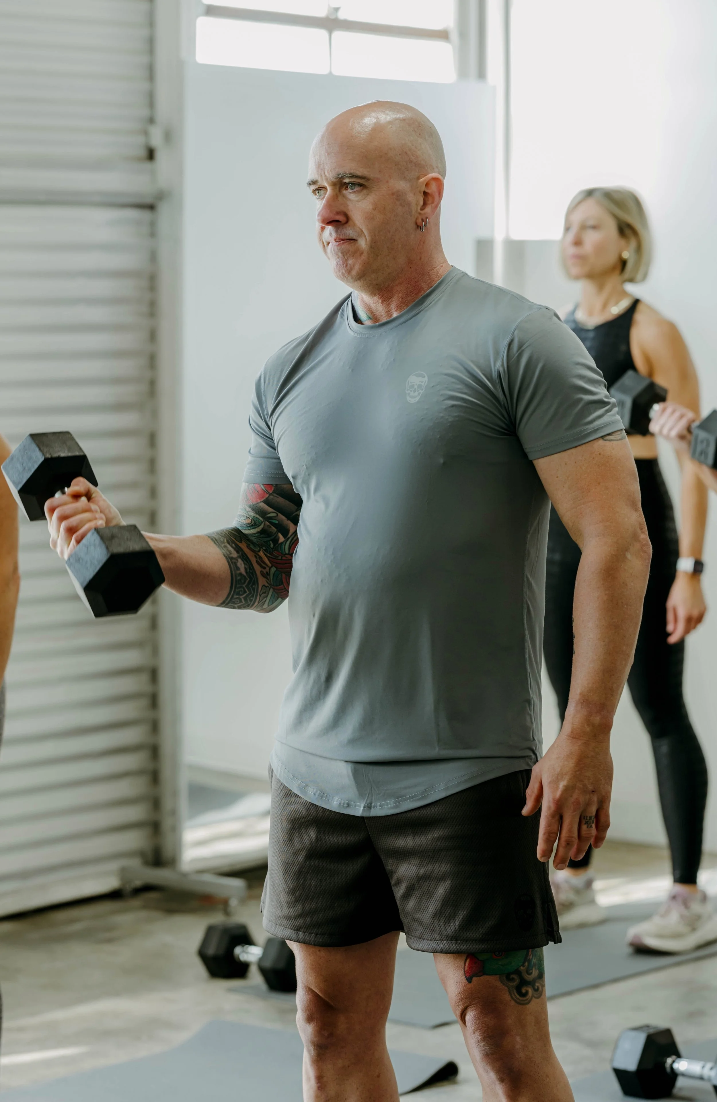 Man doing bicep curl