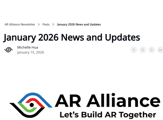 AR Alliance January 2026 Newsletter