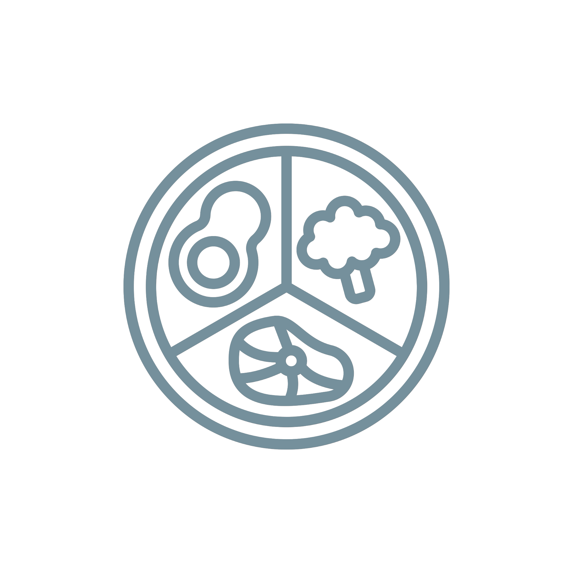 Geometric drawing of an outline square with sections divided by vertical, horizontal, and half circle lines.
