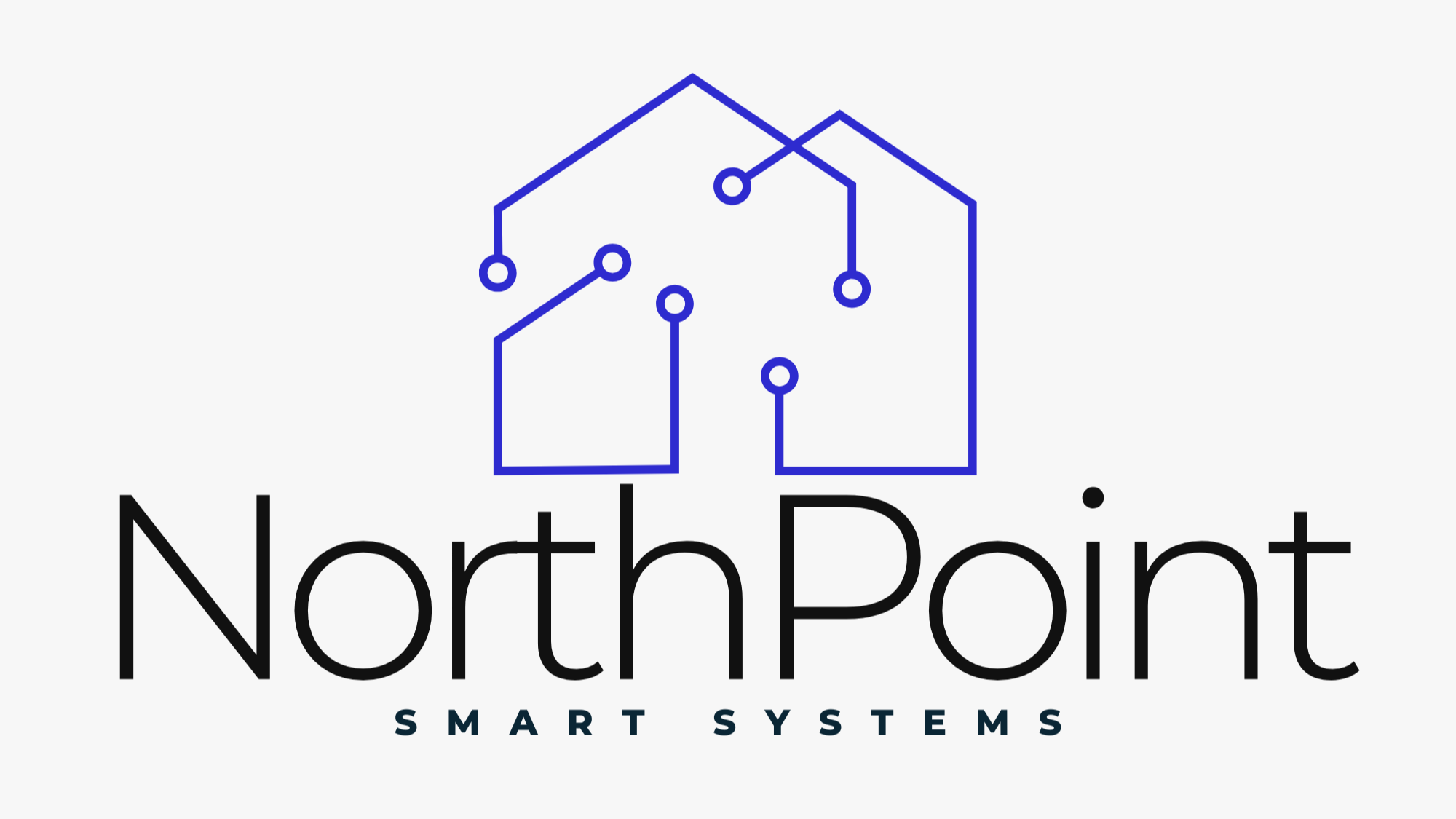 NorthPoint Smart Systems logo featuring a stylized house with circuit lines.