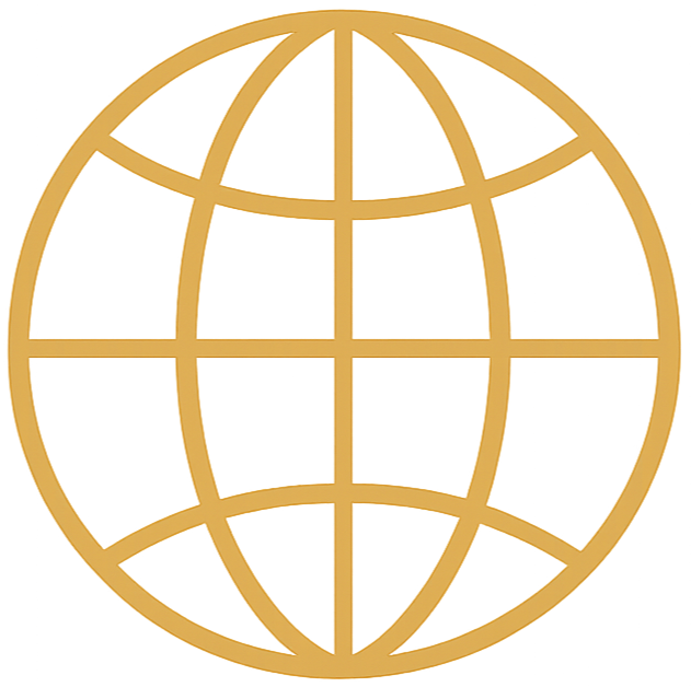 World icon representing global market and customer perspective