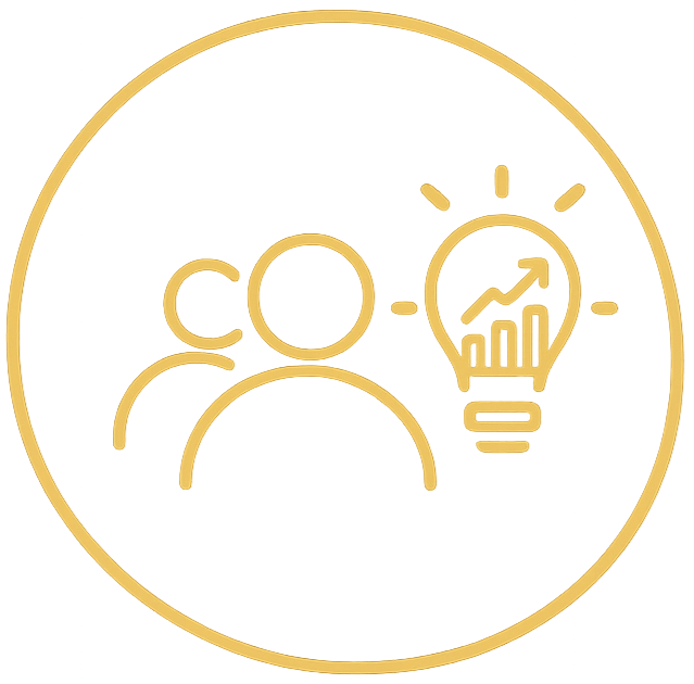 People icon representing strategic thinking and innovative problem solving