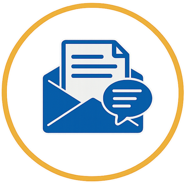 Email icon representing general inquiries and client communication