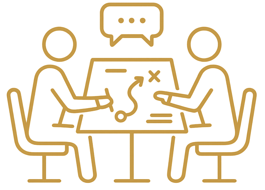 Workshop icon representing collaborative discovery sessions and strategic planning.