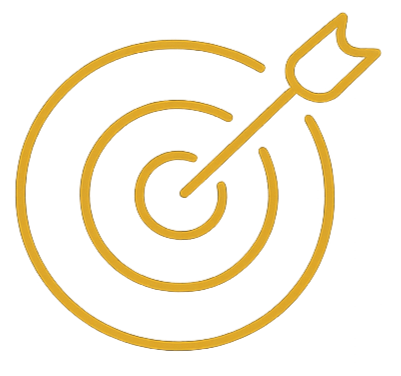 Target icon representing strategic focus and clear direction