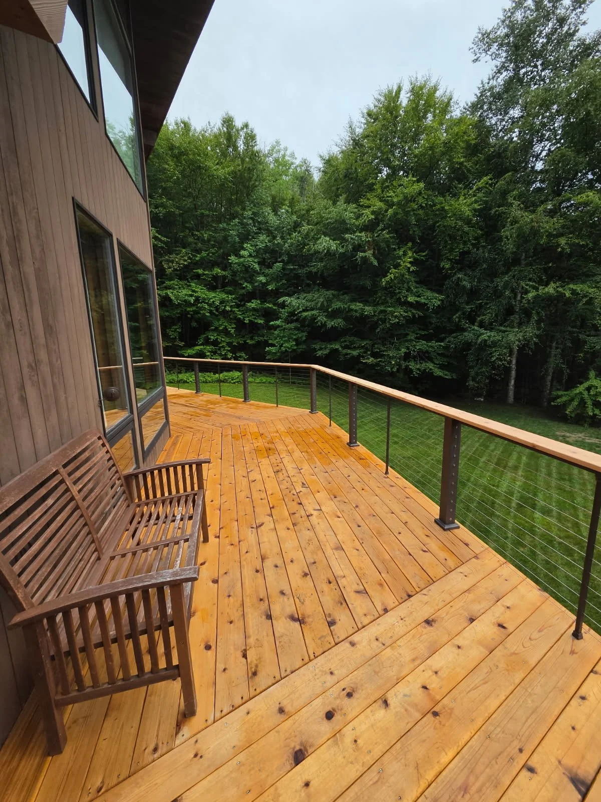 Red cedar deck oakland maine