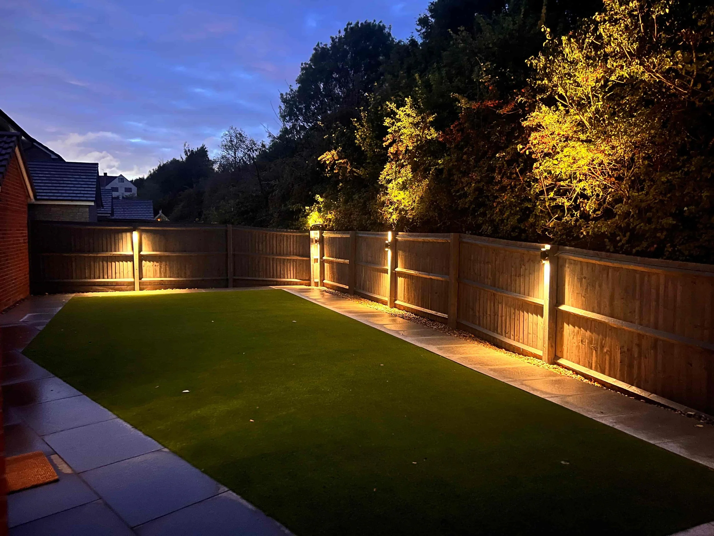 Garden lighting installation by Glowtech Electrical in Bristol