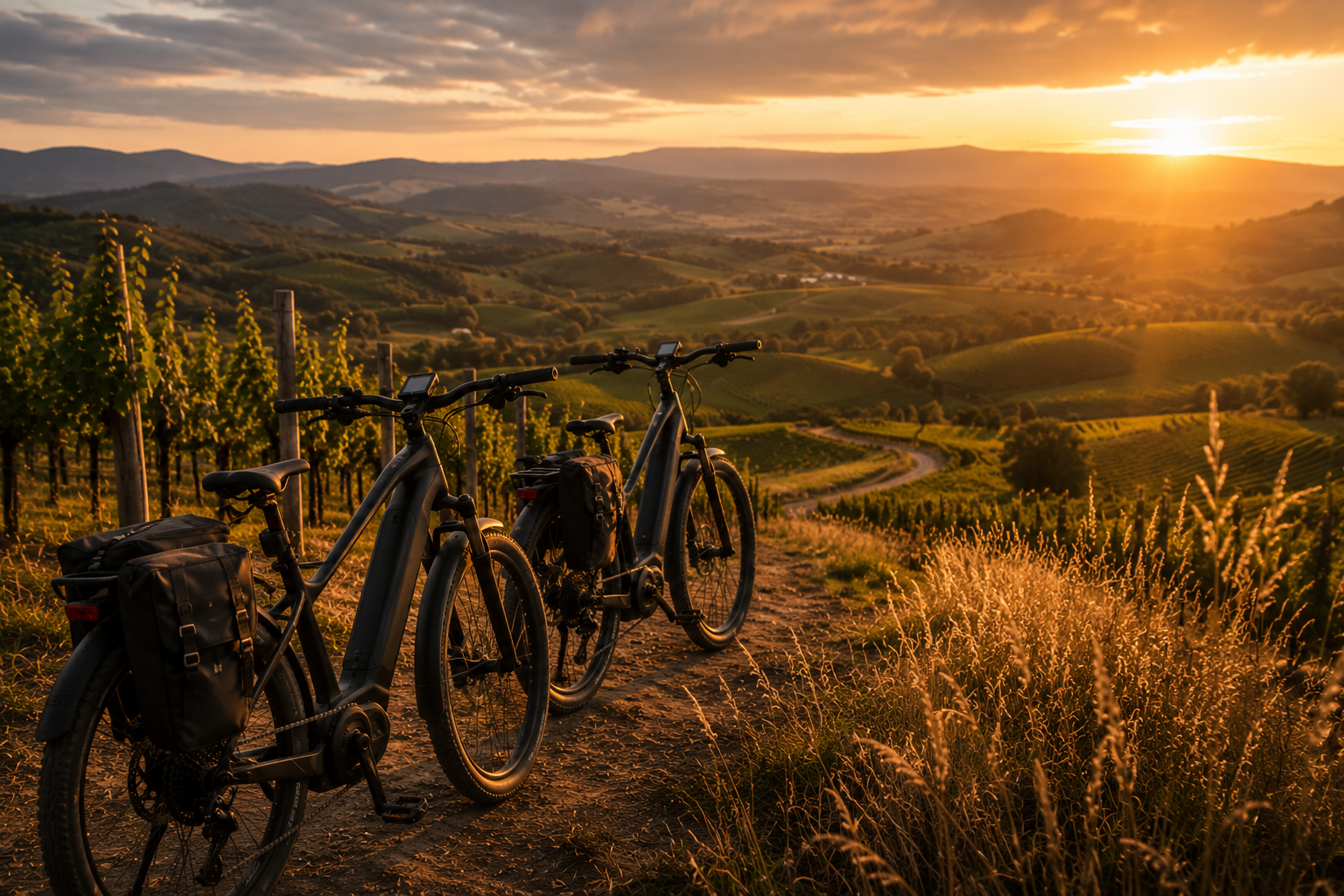 E-bike tours through vineyards and bucolic backroads of Sonoma and Napa county