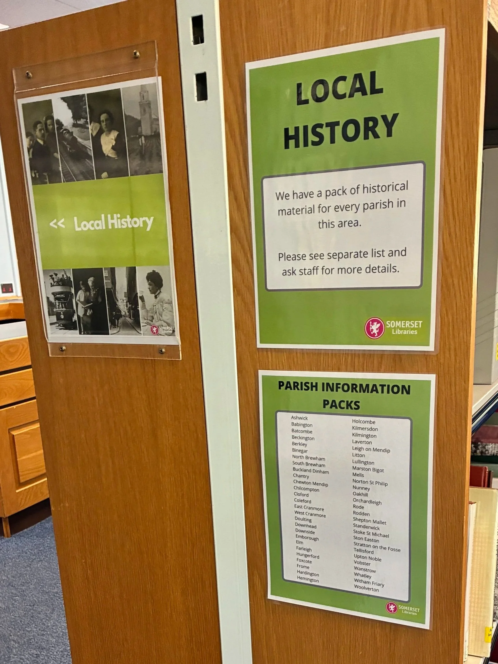 Researching family history at Frome Library
